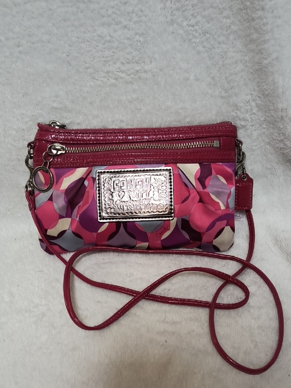 Coach Vintage Y2K Poppy Kaleidoscope Small Crossbody Bag F43685 - Picture 3 of 10
